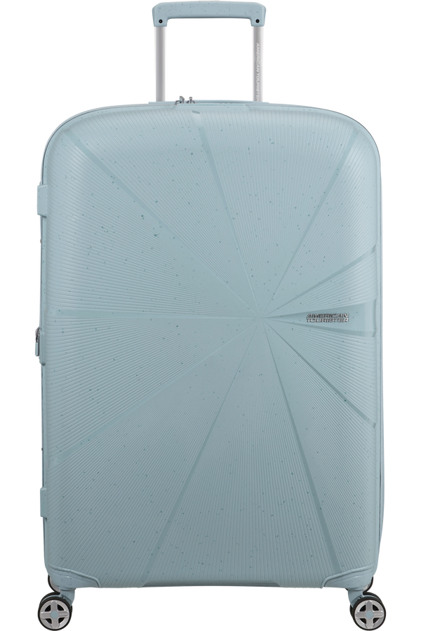 Mala de Viagem Grande 77cm Expansível 4 Rodas Azul-Claro Salpicos - StarVibe | American Tourister