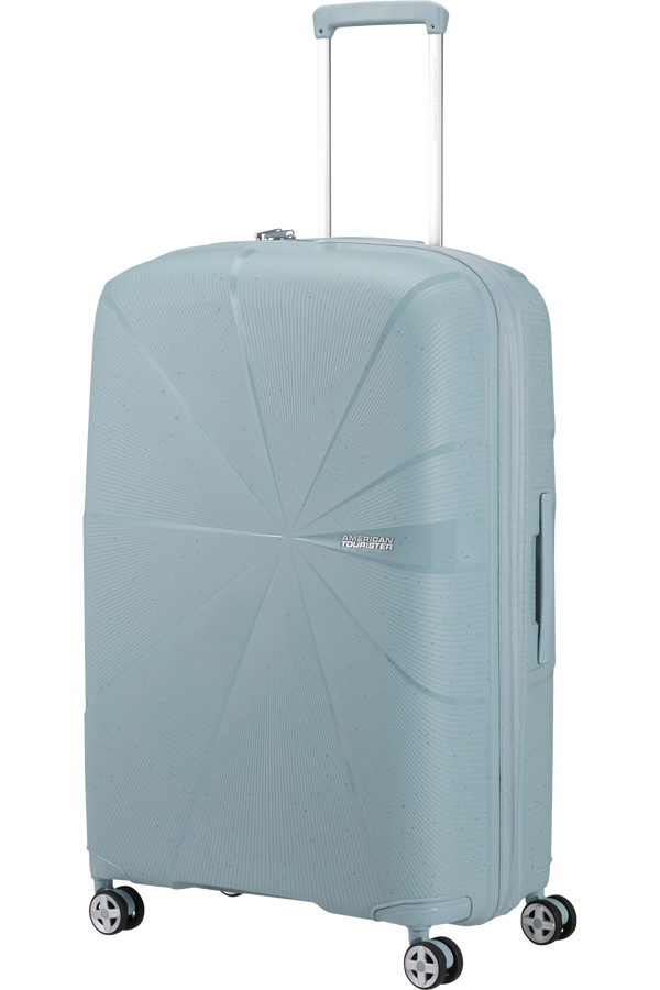 Mala de Viagem Grande 77cm Expansível 4 Rodas Azul-Claro Salpicos - StarVibe | American Tourister