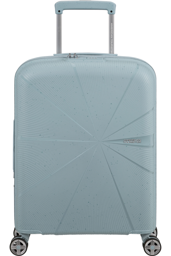 Mala de Cabine 55cm Expansível 4 Rodas Azul-Claro Salpicos - StarVibe | American Tourister