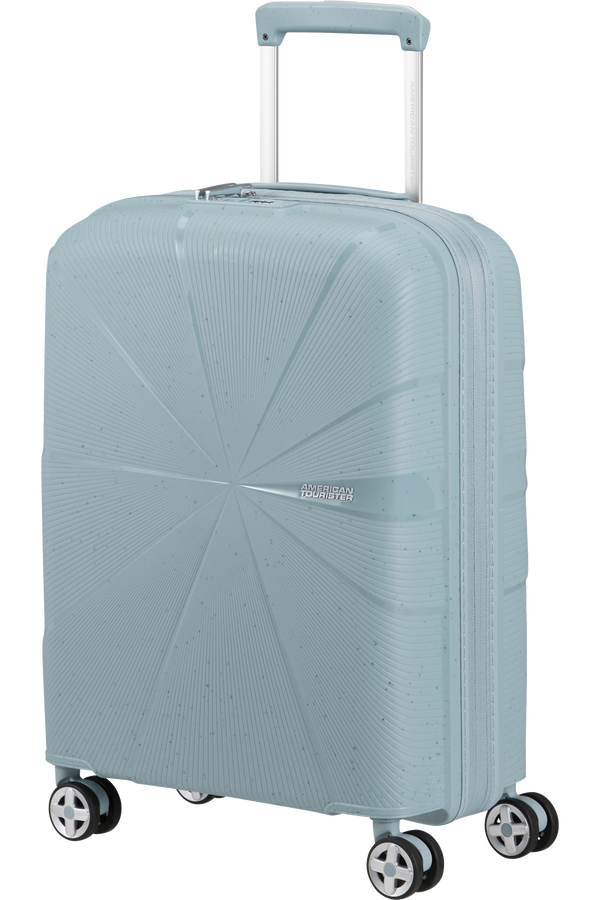 Mala de Cabine 55cm Expansível 4 Rodas Azul-Claro Salpicos - StarVibe | American Tourister