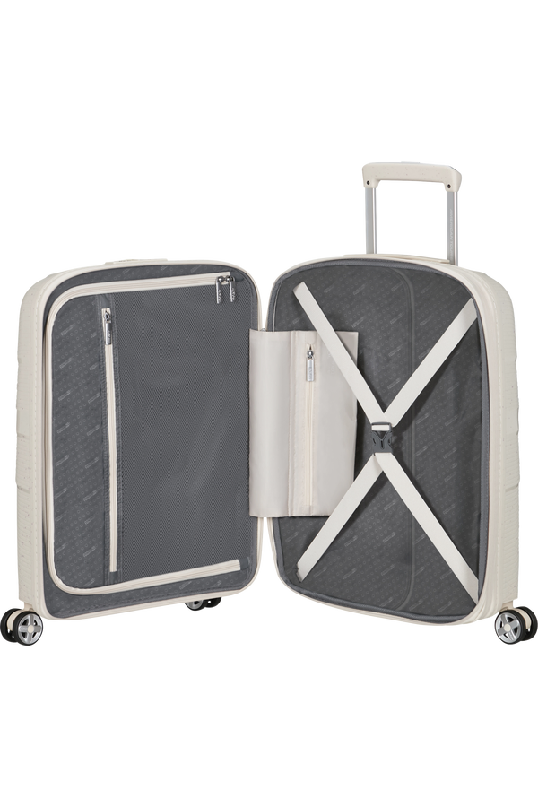 Mala de Cabine 55cm Expansível 4 Rodas Creme Salpicos - StarVibe | American Tourister