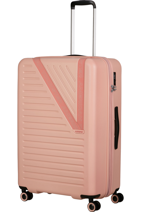 Mala de Viagem Grande 77cm Expansível 4 Rodas Areia Rosa - Dynabelt | American Tourister
