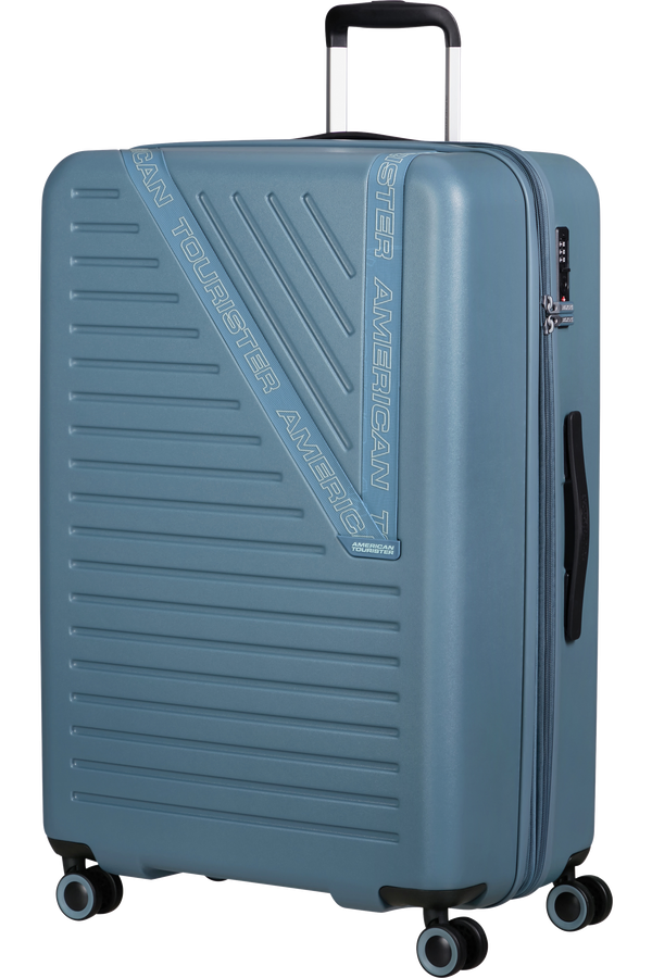 Mala de Viagem Grande 77cm Expansível 4 Rodas Azul Tempestade - Dynabelt | American Tourister