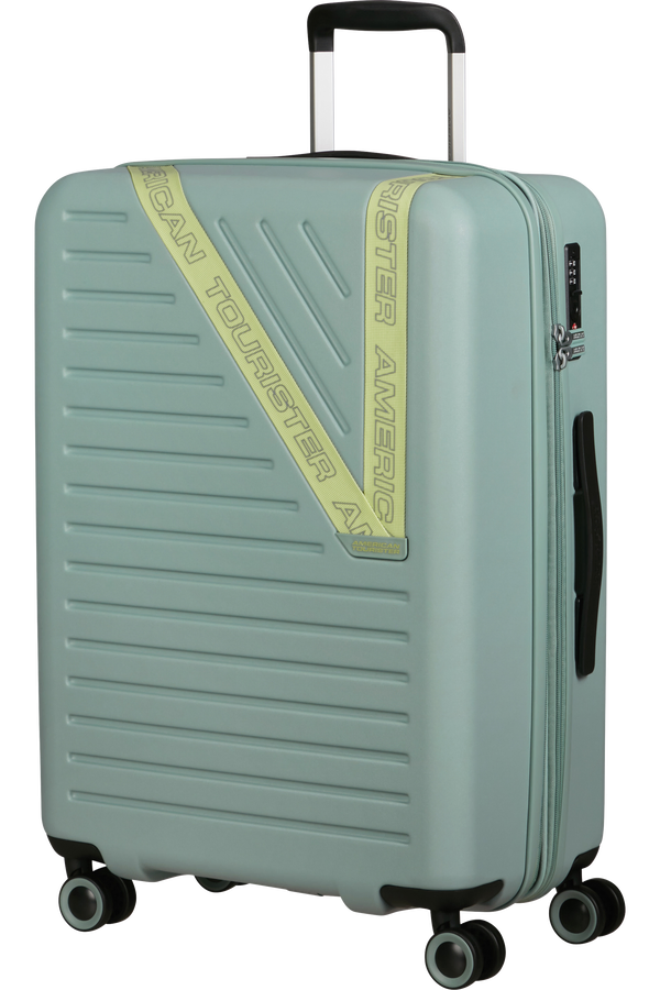 Mala de Viagem Média 66cm Expansível 4 Rodas Verde Nebuloso - Dynabelt | American Tourister