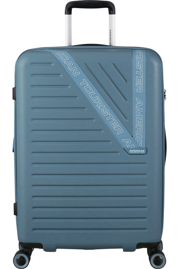 Mala de Viagem Média 66cm Expansível 4 Rodas Azul Tempestade - Dynabelt | American Tourister
