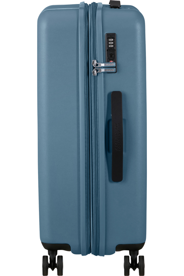 Mala de Viagem Média 66cm Expansível 4 Rodas Azul Tempestade - Dynabelt | American Tourister
