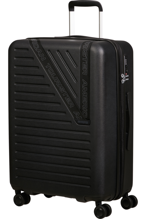 Mala de Viagem Média 66cm Expansível 4 Rodas Preto Vulcão - Dynabelt | American Tourister
