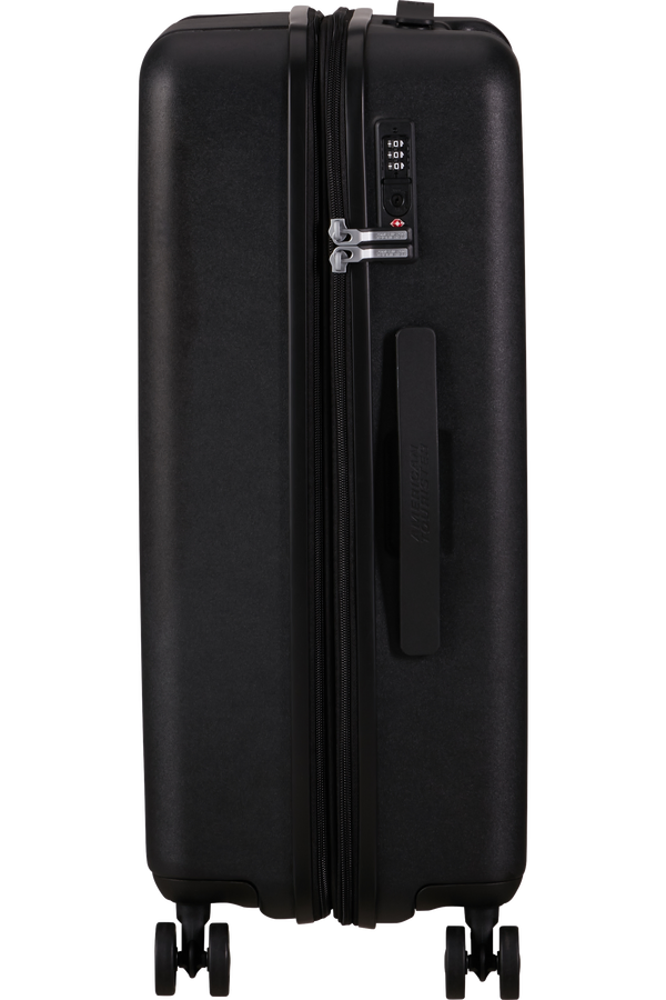 Mala de Viagem Média 66cm Expansível 4 Rodas Preto Vulcão - Dynabelt | American Tourister