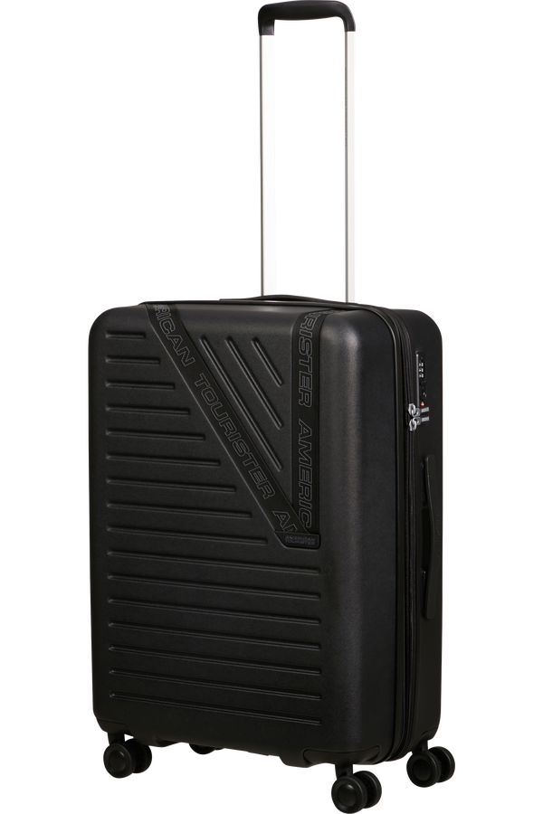Mala de Viagem Média 66cm Expansível 4 Rodas Preto Vulcão - Dynabelt | American Tourister