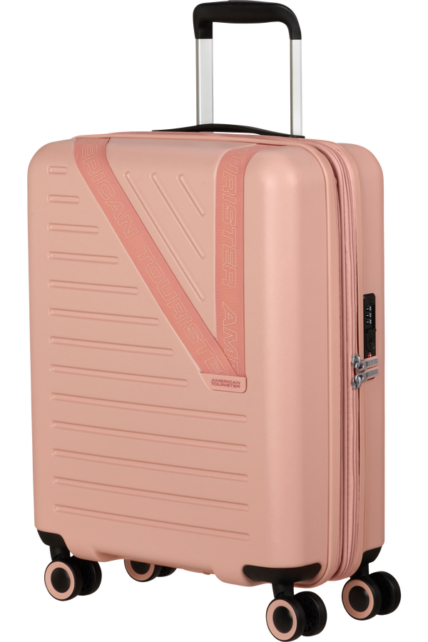 Mala de Cabine 55cm Expansível 4 Rodas Areia Rosa - Dynabelt | American Tourister