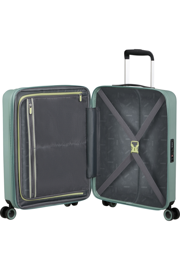 Mala de Cabine 55cm Expansível 4 Rodas Verde Nebuloso - Dynabelt | American Tourister