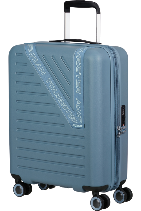 Mala de Cabine 55cm Expansível 4 Rodas Azul Tempestade - Dynabelt | American Tourister