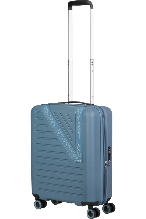 Mala de Cabine 55cm Expansível 4 Rodas Azul Tempestade - Dynabelt | American Tourister