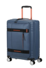 Mala de Cabine 55cm Expansível 4 Rodas com Bolso para Portátil 15.6 Azul-Marinho/Laranja - Hello Ca