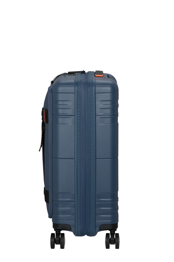 Mala de Cabine 55cm Expansível 4 Rodas com Bolso para Portátil 15.6 Azul-Marinho/Laranja - Hello Ca