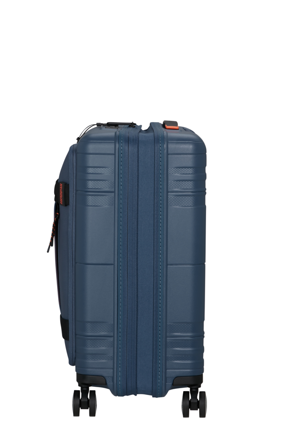 Mala de Cabine 55cm Expansível 4 Rodas com Bolso para Portátil 15.6 Azul-Marinho/Laranja - Hello Ca