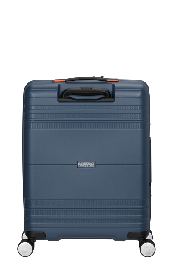 Mala de Cabine 55cm Expansível 4 Rodas com Bolso para Portátil 15.6 Azul-Marinho/Laranja - Hello Ca