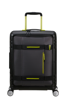 Mala de Cabine 55cm Expansível 4 Rodas com Bolso para Portátil 15.6 Preta/Lima - Hello Cabin | Amer