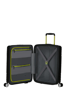 Mala de Cabine 55cm Expansível 4 Rodas com Bolso para Portátil 15.6 Preta/Lima - Hello Cabin | Amer
