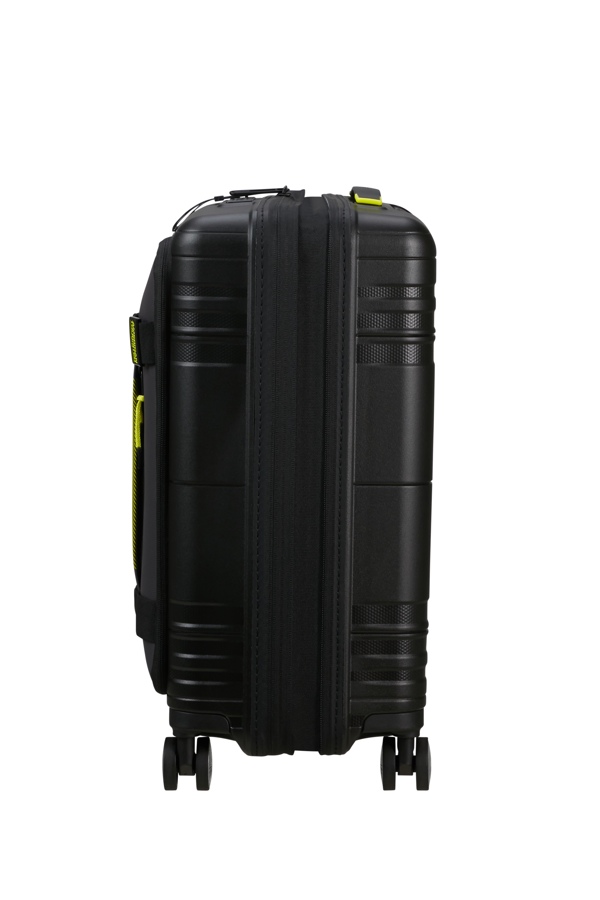Mala de Cabine 55cm Expansível 4 Rodas com Bolso para Portátil 15.6 Preta/Lima - Hello Cabin | Amer