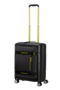 Mala de Cabine 55cm Expansível 4 Rodas com Bolso para Portátil 15.6 Preta/Lima - Hello Cabin | Amer