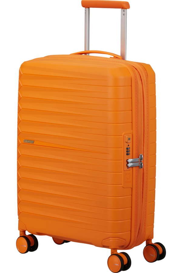 Mala de Cabine 55cm Expansível 4 Rodas Laranja Radiante - FastForward | American Tourister