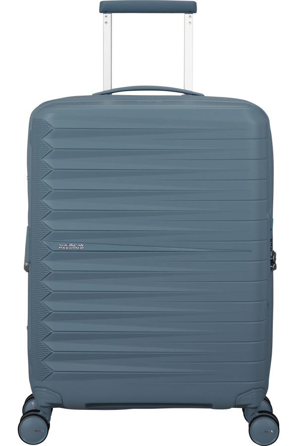 Mala de Cabine 55cm Expansível 4 Rodas Azul Aço - FastForward | American Tourister