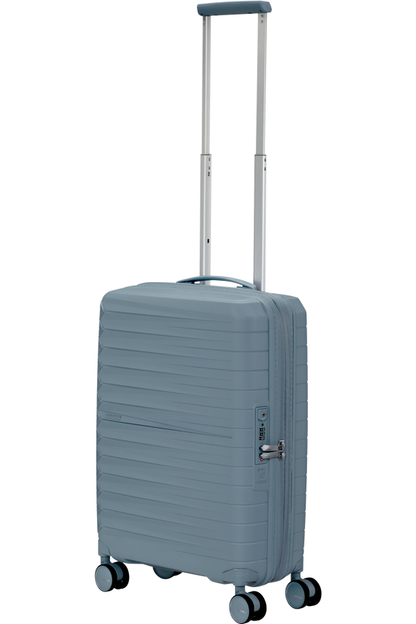 Mala de Cabine 55cm Expansível 4 Rodas Azul Aço - FastForward | American Tourister