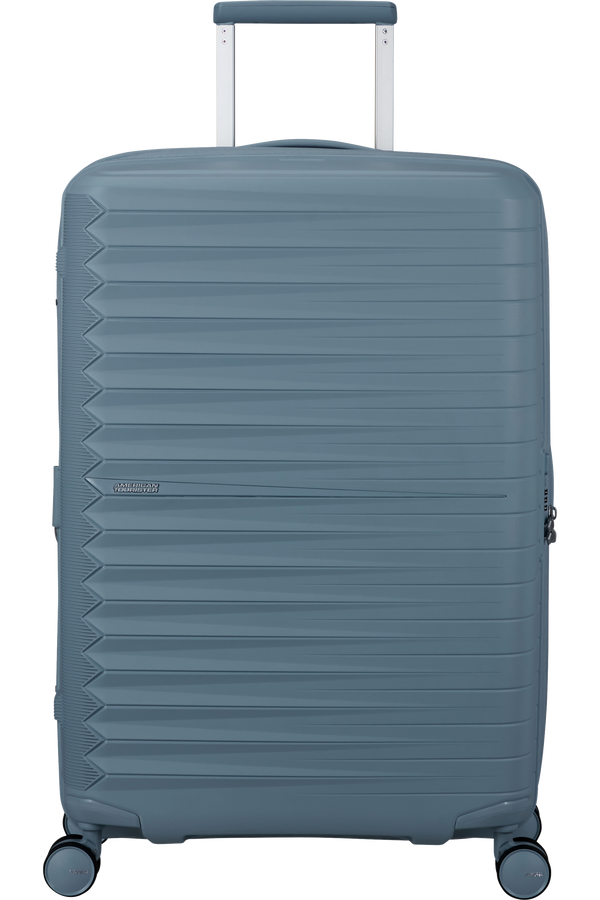Mala de Viagem Média 68cm Expansível 4 Rodas Azul Aço - FastForward | American Tourister