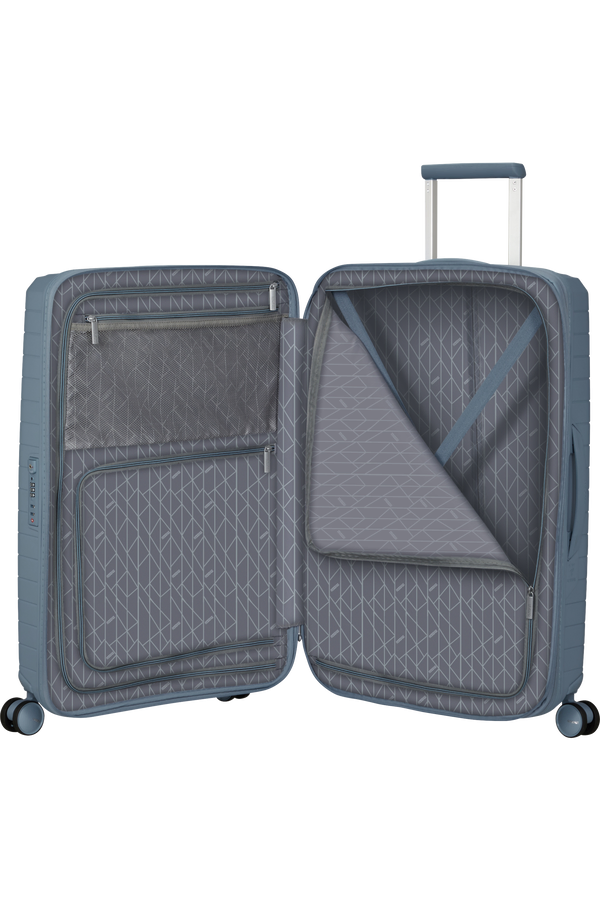 Mala de Viagem Média 68cm Expansível 4 Rodas Azul Aço - FastForward | American Tourister