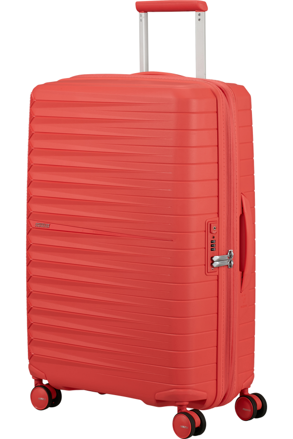 Mala de Viagem Média 68cm Expansível 4 Rodas Coral Pôr-do-Sol - FastForward | American Tourister