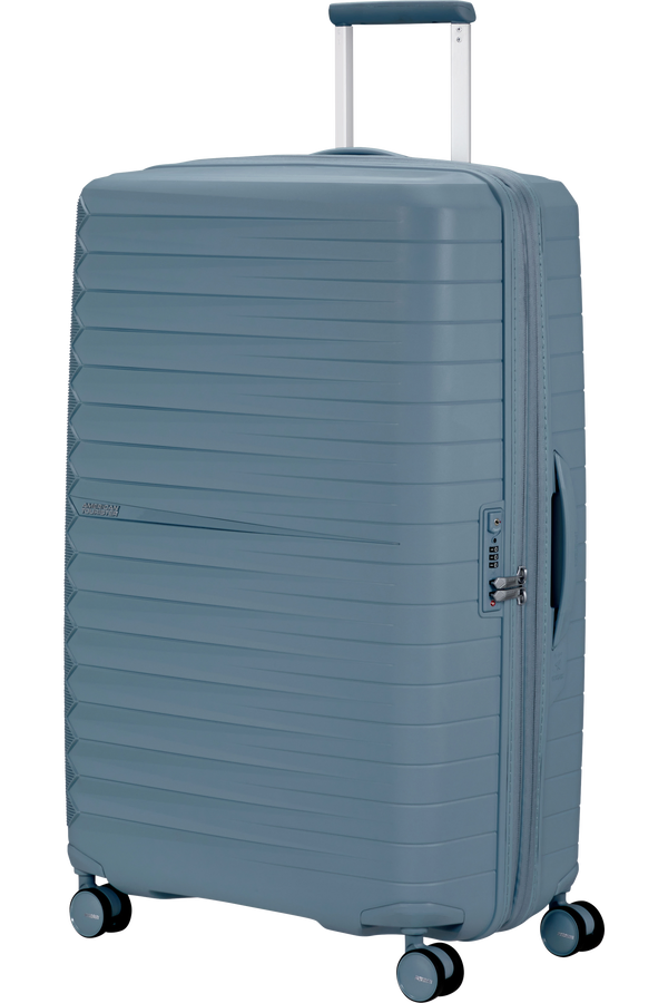 Mala de Viagem Grande 78cm Expansível 4 Rodas Azul Aço - FastForward | American Tourister