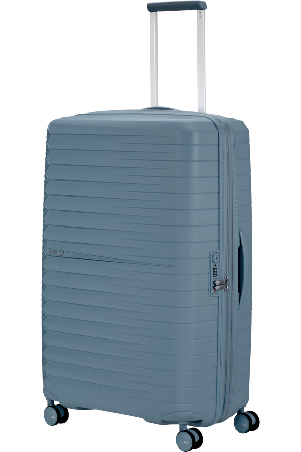 Mala de Viagem Grande 78cm Expansível 4 Rodas Azul Aço - FastForward | American Tourister