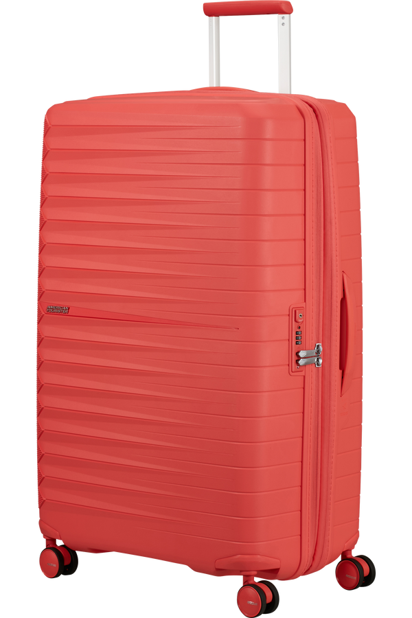 Mala de Viagem Grande 78cm Expansível 4 Rodas Coral Pôr-do-Sol - FastForward | American Tourister