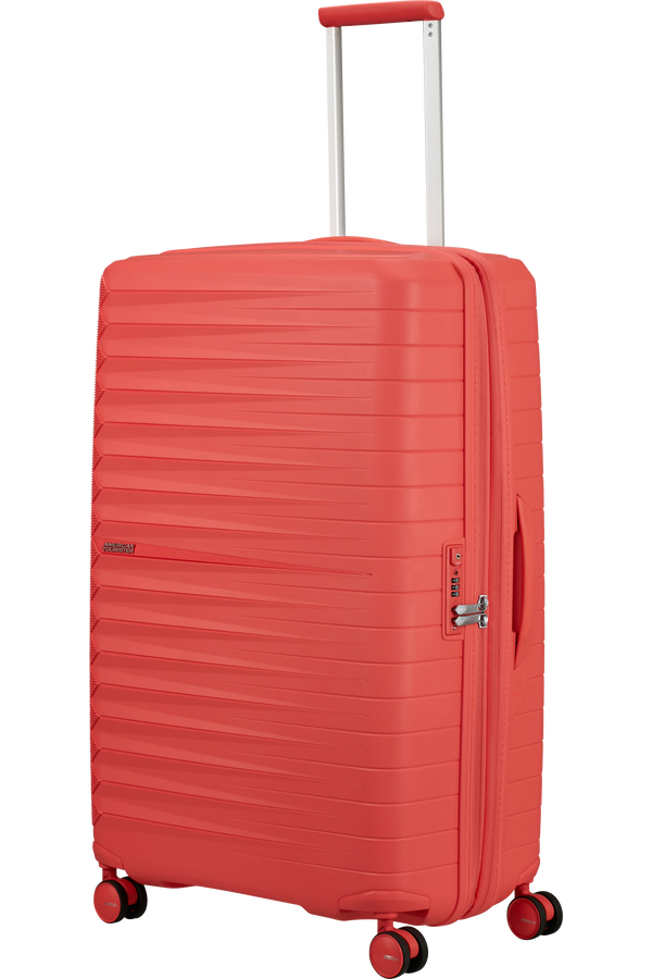 Mala de Viagem Grande 78cm Expansível 4 Rodas Coral Pôr-do-Sol - FastForward | American Tourister