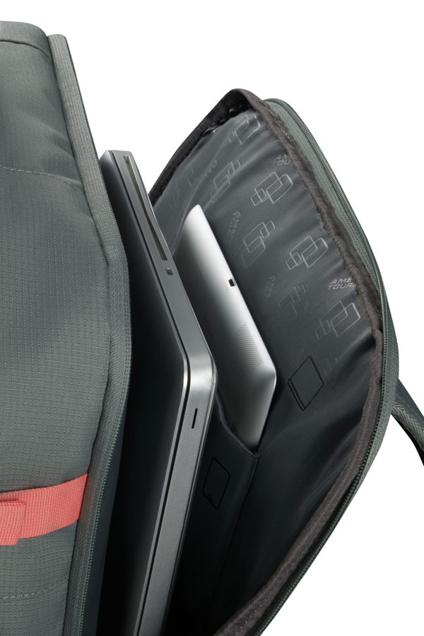 Mochila de Cabine S/M 15.6 Salvia/Coral - Take2Cabin | American Tourister®