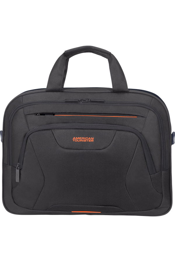 Pasta para Portátil 15.6" Preto/Laranja - AT Work | American Tourister