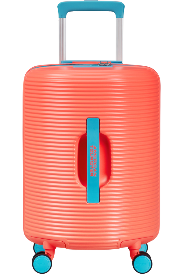 Mala de Cabine 52cm 4 Rodas Coral/Azul - Rollio | American Tourister®