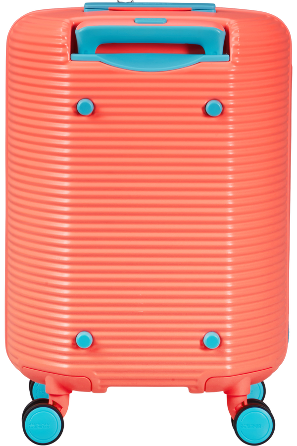 Mala de Cabine 52cm 4 Rodas Coral/Azul - Rollio | American Tourister®