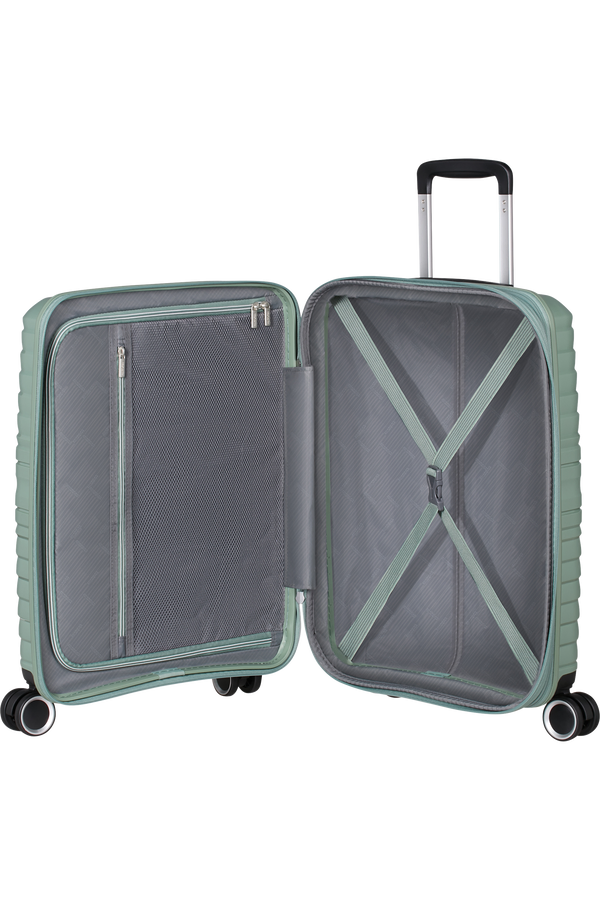 Mala de Cabine 55cm Expansível 4 Rodas Verde Botânico - Flytwist | American Tourister