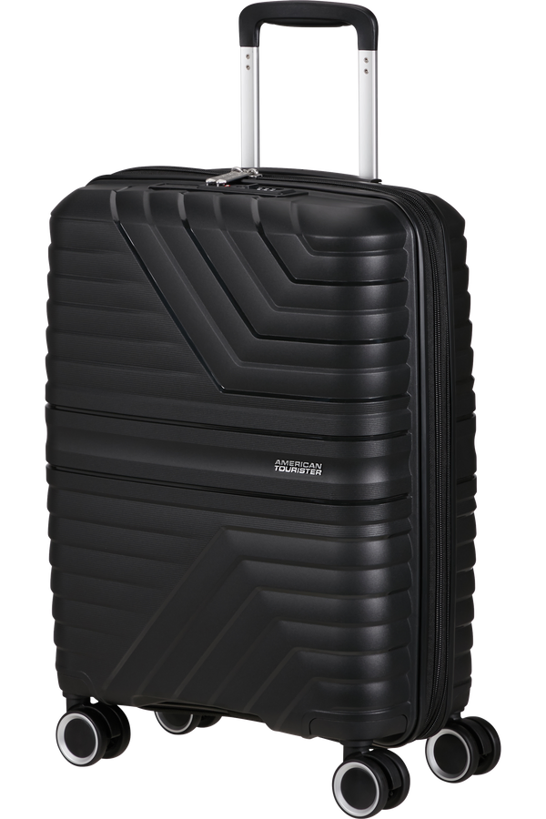 Mala de Cabine 55cm Expansível 4 Rodas Preto - Flytwist | American Tourister