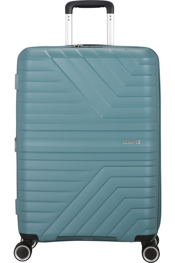 Mala de Viagem Média 67cm Expansível 4 Rodas Azul Tempestade - Flytwist | American Tourister