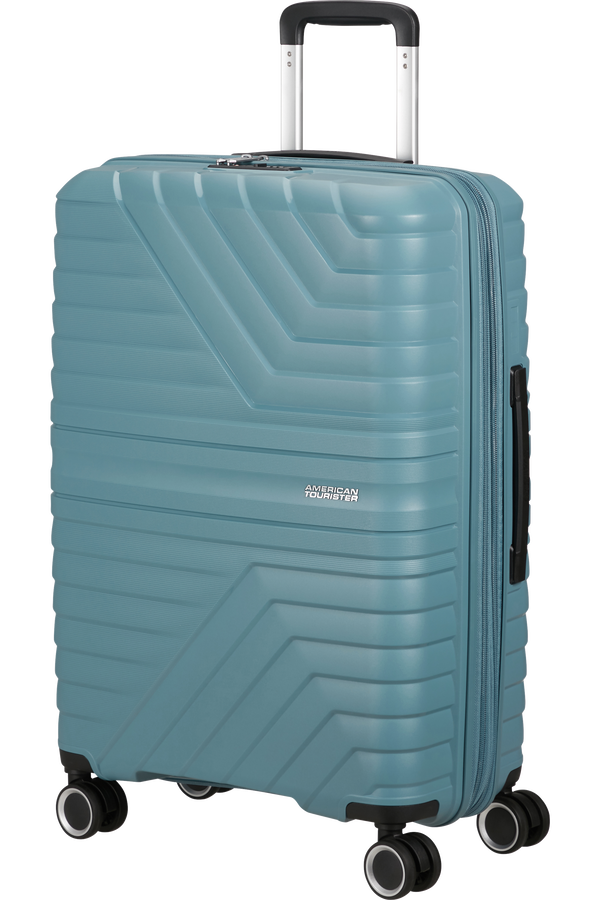 Mala de Viagem Média 67cm Expansível 4 Rodas Azul Tempestade - Flytwist | American Tourister
