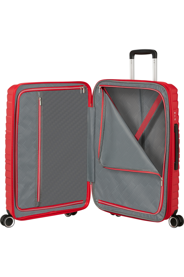 Mala de Viagem Média 67cm Expansível 4 Rodas Vermelho - Flytwist | American Tourister