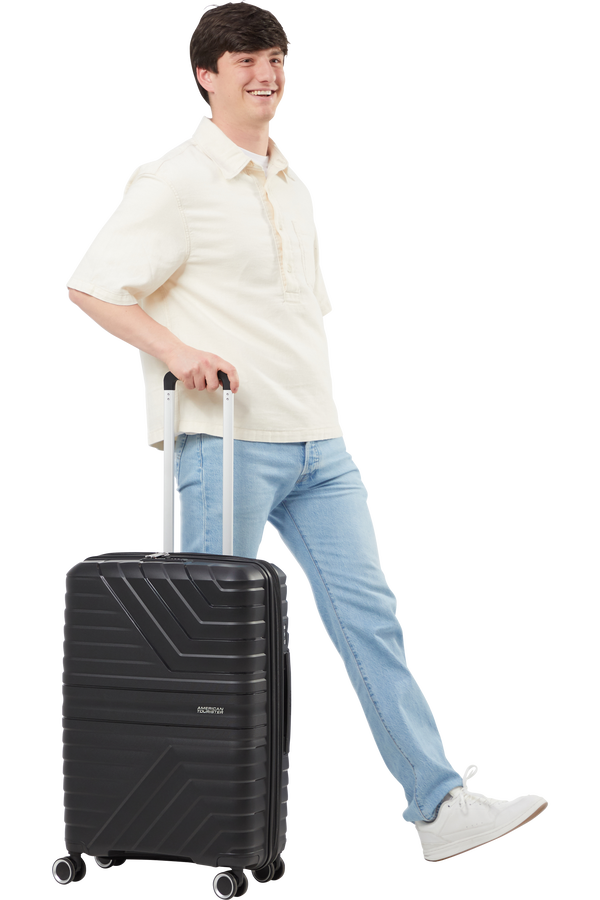 Mala de Viagem Grande 78cm Expansível 4 Rodas Preto - Flytwist | American Tourister