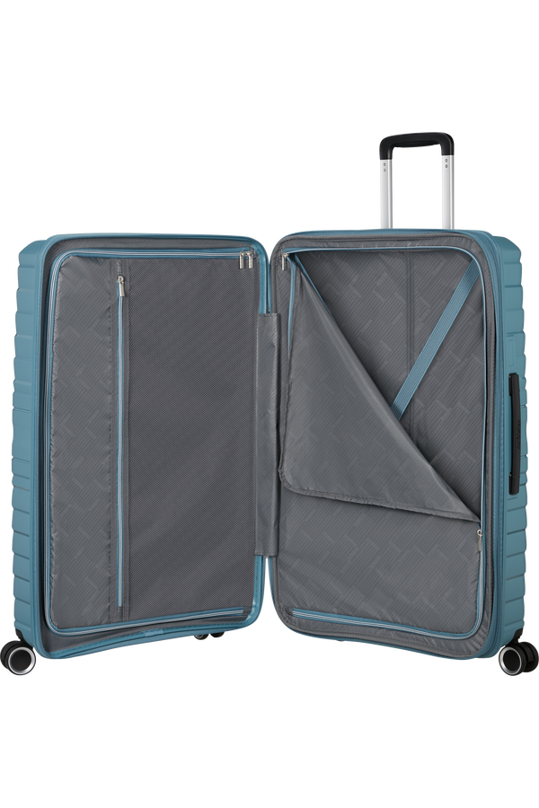 Mala de Viagem Grande 78cm Expansível 4 Rodas Azul Tempestade - Flytwist | American Tourister