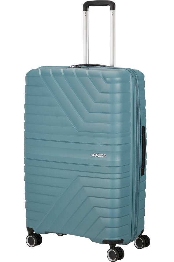 Mala de Viagem Grande 78cm Expansível 4 Rodas Azul Tempestade - Flytwist | American Tourister