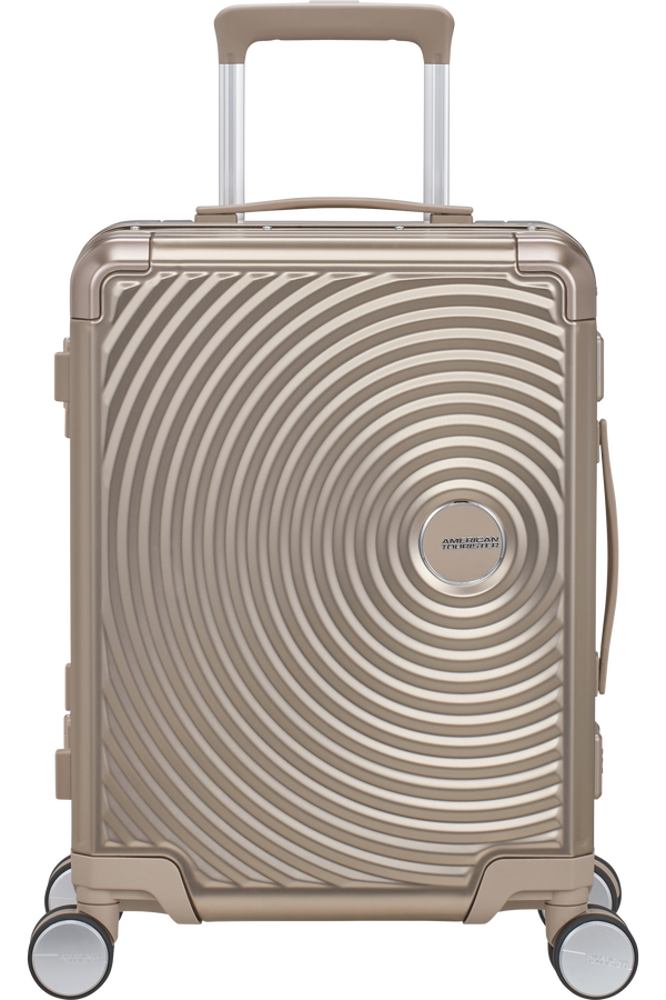 Mala de Cabine 55cm 4 Rodas em Alumínio Bronze - Soundbox Alu | American Tourister®