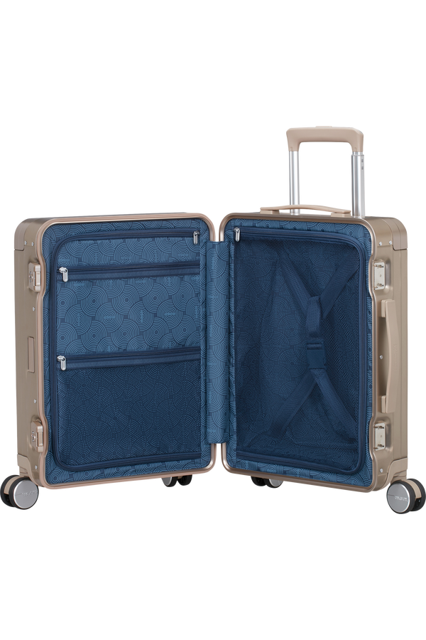Mala de Cabine 55cm 4 Rodas em Alumínio Bronze - Soundbox Alu | American Tourister®