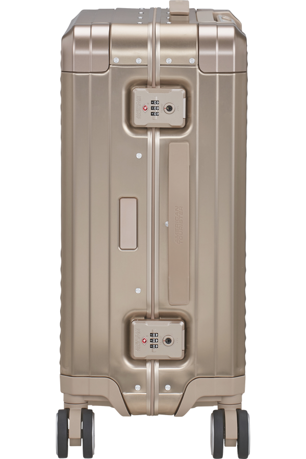 Mala de Cabine 55cm 4 Rodas em Alumínio Bronze - Soundbox Alu | American Tourister®